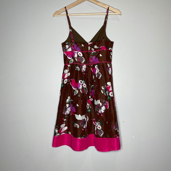 Vintage Guess 100% Silk Floral Mini Dress - Picture 4 of 6